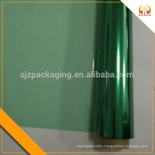 Green polyester film for printing